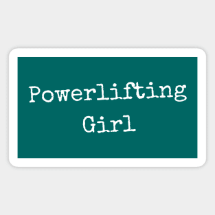 Powerlifting Girl Simple Magnet